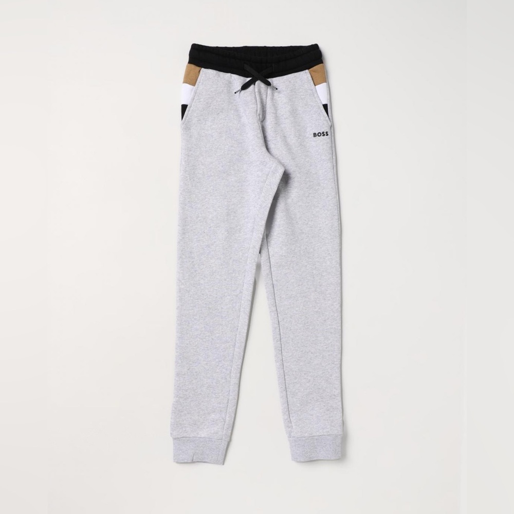 Boss Kids Gray and Black Joggers